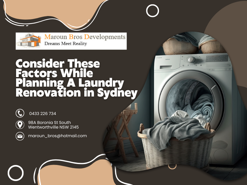 Consider These Factors While Planning A Laundry Renovation in Sydney