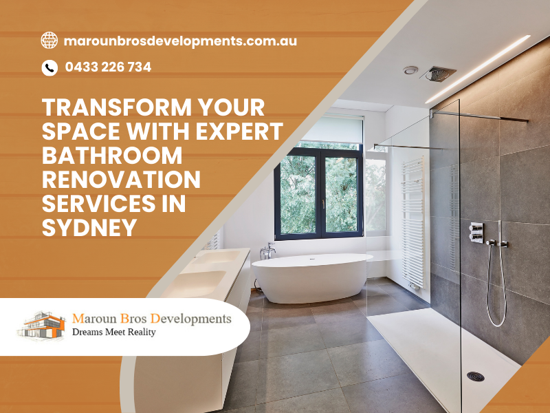 Transform Your Space With Expert Bathroom Renovation Services in Sydney