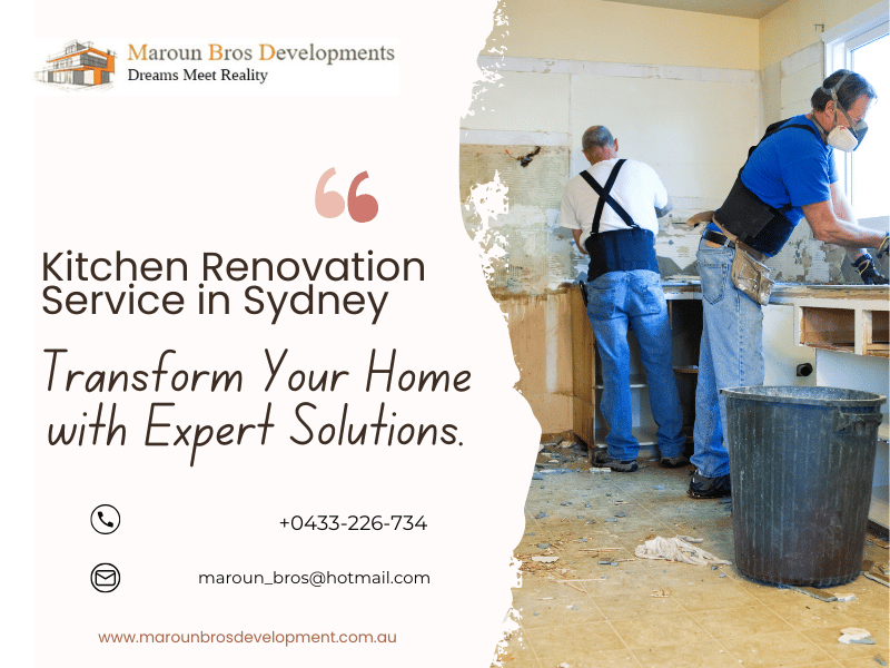 Kitchen Renovation Service in Sydney: Transform Your Home with Expert Solutions